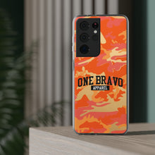Load image into Gallery viewer, One Bravo Orange Camo Flexi Phone Case