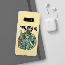 Load image into Gallery viewer, One Bravo Skeleton Middle Finger Flexi Phone Case