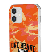 Load image into Gallery viewer, One Bravo Orange Camo Flexi Phone Case