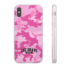 Load image into Gallery viewer, One Bravo Pink Camo Flexi Phone Case