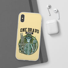 Load image into Gallery viewer, One Bravo Skeleton Middle Finger Flexi Phone Case