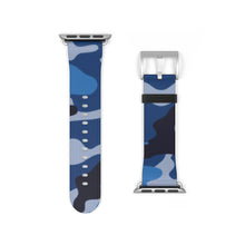 Load image into Gallery viewer, Blue Camo Apple Watch Band
