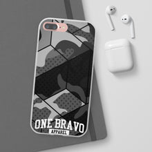 Load image into Gallery viewer, One Bravo Black Camo Flexi Phone Case