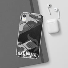 Load image into Gallery viewer, One Bravo Black Camo Flexi Phone Case