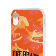 Load image into Gallery viewer, One Bravo Orange Camo Flexi Phone Case