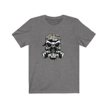Load image into Gallery viewer, Skull w/Gas Mask Unisex Jersey Short Sleeve Tee