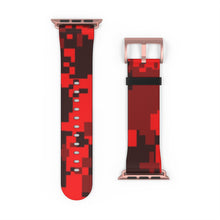 Load image into Gallery viewer, Red Digital Camo Apple Watch Band