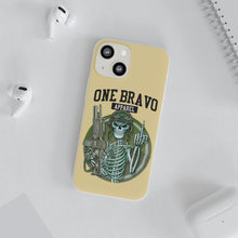 Load image into Gallery viewer, One Bravo Skeleton Middle Finger Flexi Phone Case