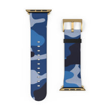 Load image into Gallery viewer, Blue Camo Apple Watch Band
