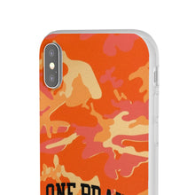 Load image into Gallery viewer, One Bravo Orange Camo Flexi Phone Case