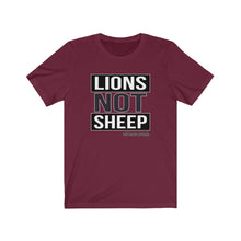 Load image into Gallery viewer, Lions Not Sheep Unisex Tee