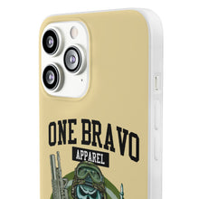 Load image into Gallery viewer, One Bravo Skeleton Middle Finger Flexi Phone Case