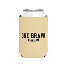 Load image into Gallery viewer, Cream Can Cooler Sleeve/ Black One Bravo Logo
