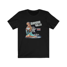 Load image into Gallery viewer, Diamond Dolly Nose Art Unisex Tee