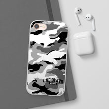 Load image into Gallery viewer, One Bravo Snow Camo Flexi Phone Case