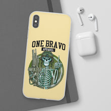 Load image into Gallery viewer, One Bravo Skeleton Middle Finger Flexi Phone Case