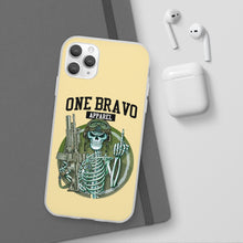 Load image into Gallery viewer, One Bravo Skeleton Middle Finger Flexi Phone Case