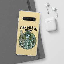 Load image into Gallery viewer, One Bravo Skeleton Middle Finger Flexi Phone Case