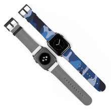 Load image into Gallery viewer, Blue Camo Apple Watch Band