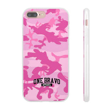 Load image into Gallery viewer, One Bravo Pink Camo Flexi Phone Case