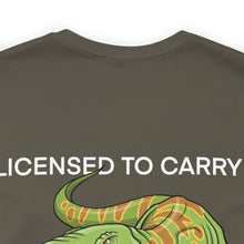 Load image into Gallery viewer, Licensed To Carry Small Arms Unisex Tee