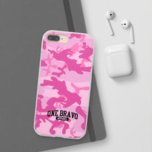 Load image into Gallery viewer, One Bravo Pink Camo Flexi Phone Case