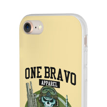 Load image into Gallery viewer, One Bravo Skeleton Middle Finger Flexi Phone Case