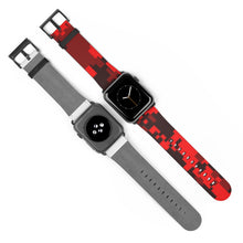 Load image into Gallery viewer, Red Digital Camo Apple Watch Band