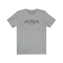 Load image into Gallery viewer, Gray One Bravo Logo Unisex Tee