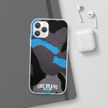 Load image into Gallery viewer, One Bravo Blue Camo Flexi Phone Case