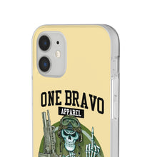 Load image into Gallery viewer, One Bravo Skeleton Middle Finger Flexi Phone Case