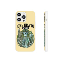 Load image into Gallery viewer, One Bravo Skeleton Middle Finger Flexi Phone Case