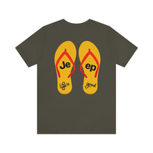 Load image into Gallery viewer, Flip Flops Jeep Life Is Good Unisex Tee