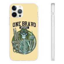 Load image into Gallery viewer, One Bravo Skeleton Middle Finger Flexi Phone Case