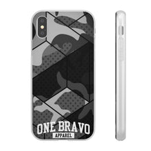 Load image into Gallery viewer, One Bravo Black Camo Flexi Phone Case