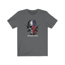 Load image into Gallery viewer, Skull and Flag Unisex Tee