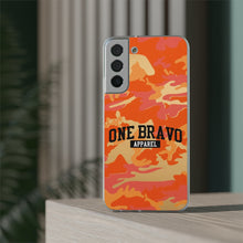 Load image into Gallery viewer, One Bravo Orange Camo Flexi Phone Case