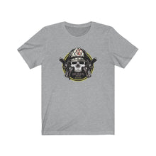 Load image into Gallery viewer, Skull w/Kevlar Helmet Unisex Tee