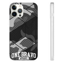 Load image into Gallery viewer, One Bravo Black Camo Flexi Phone Case