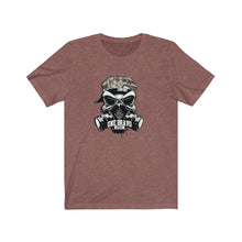Load image into Gallery viewer, Skull w/Gas Mask Unisex Jersey Short Sleeve Tee