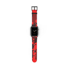 Load image into Gallery viewer, Red Digital Camo Apple Watch Band