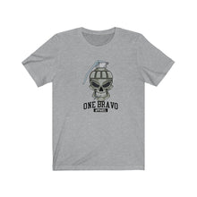 Load image into Gallery viewer, One Bravo Skull Grenade Unisex Tee