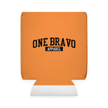 Load image into Gallery viewer, Orange Can Cooler Sleeve/ Black One Bravo Logo