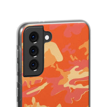 Load image into Gallery viewer, One Bravo Orange Camo Flexi Phone Case