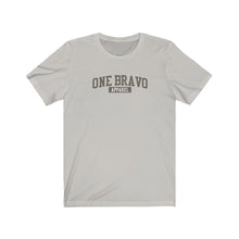 Load image into Gallery viewer, Gray One Bravo Logo Unisex Tee