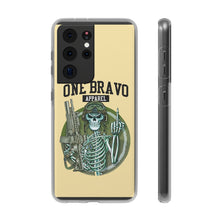 Load image into Gallery viewer, One Bravo Skeleton Middle Finger Flexi Phone Case