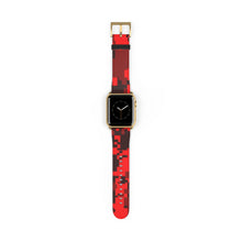 Load image into Gallery viewer, Red Digital Camo Apple Watch Band