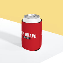 Load image into Gallery viewer, Red Can Cooler Sleeve/ White One Bravo Logo