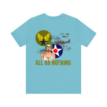 Load image into Gallery viewer, All or Nothing Nose Art Unisex Tee