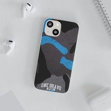 Load image into Gallery viewer, One Bravo Blue Camo Flexi Phone Case
